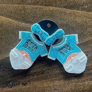 Viola - It's A Boy Onesie Earrings